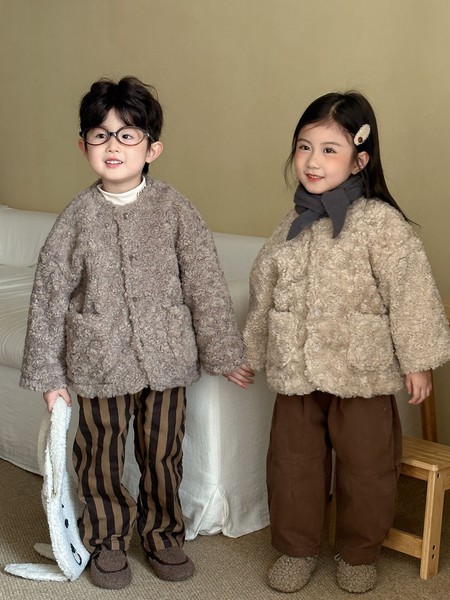 韓国スタイル 2色8サイズ コート ジャケット 長袖 シンプル あたたかい