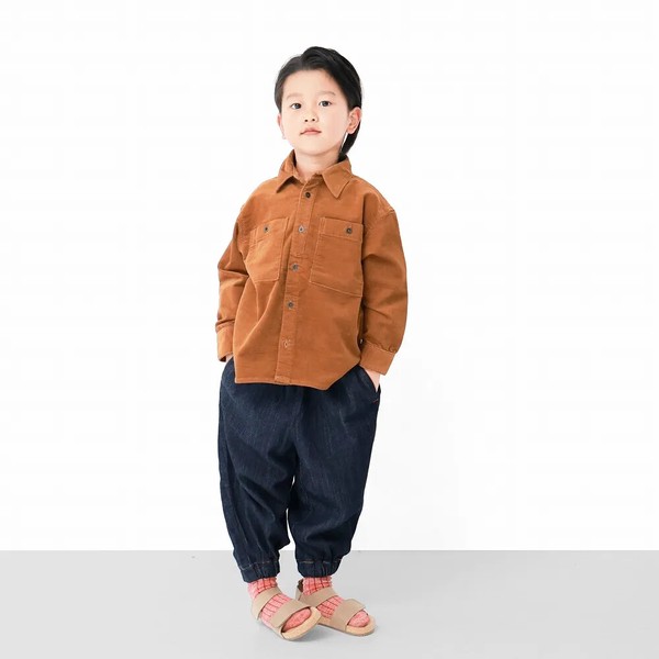 日本製　倉敷ジーンズ作務衣パンツ / KJ0163 / 120cm-160cm　【自社ファクトリー日本製】
