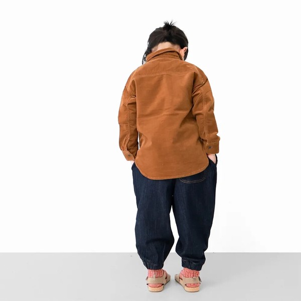 日本製　倉敷ジーンズ作務衣パンツ / KJ0163 / 120cm-160cm　【自社ファクトリー日本製】