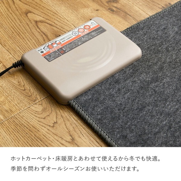 綿混タフトラグ 防ダニ 抗菌 日本製「モーリム」 2カラー/3サイズ