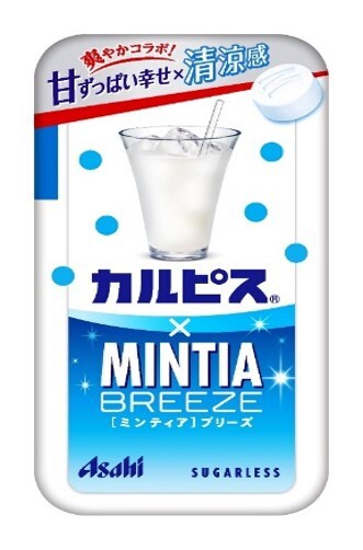 アサヒグループ　「カルピス」×ミンティアブリーズ　【タブレット・ラムネ】