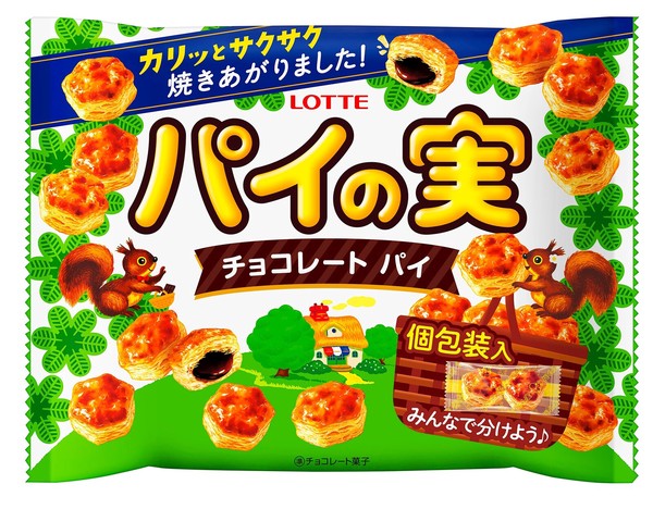 ロッテ　パイの実シェアパック　124g　【チョコレートクッキー】