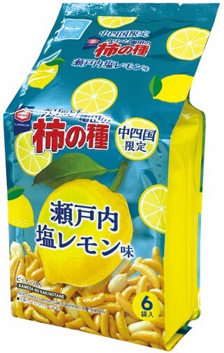 アジカル　中四国限定瀬戸内塩レモン柿の種108g　【煎餅・おかき】