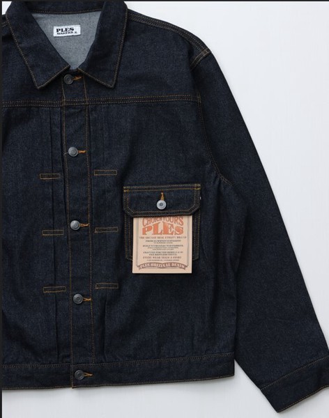 ★大人気★【PLES MAKERS】One-Washed Trucker Jacket セットアップ対応 メンズデニムジャケットGジャン