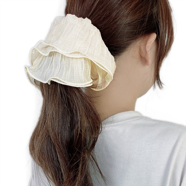 ▼MAGGIO▼シアーレイヤードBIGシュシュ　ヘアアクセサリー