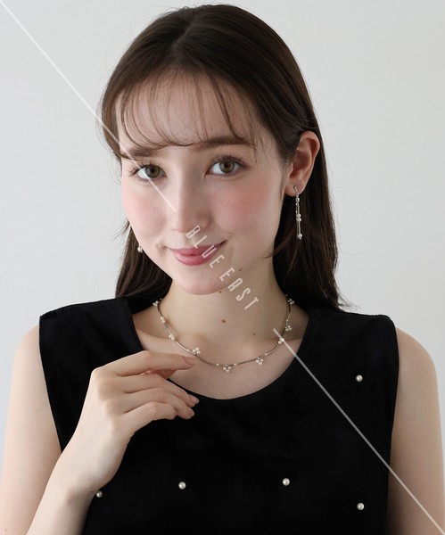 2025新作【フラワーパールバーネックレス】アクセサリー ネックレス パール ニッケルフリー