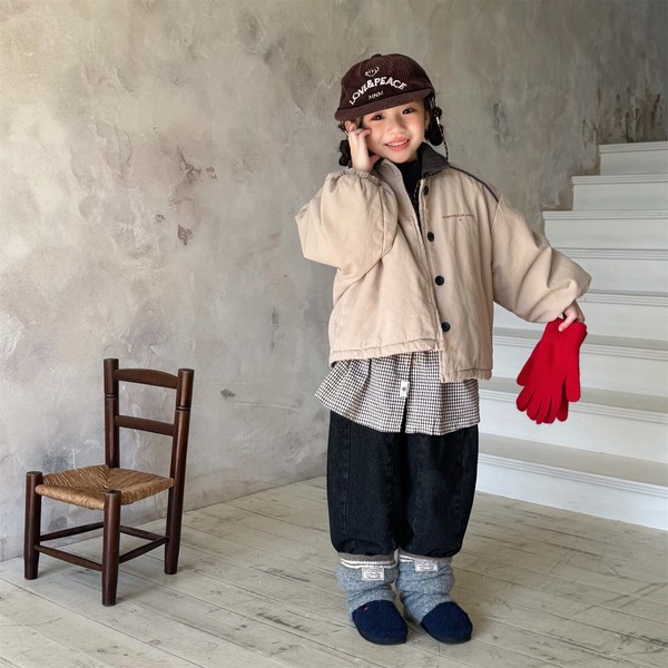 韓国スタイル 2色6サイズ トップス ジャケット 長袖 子供