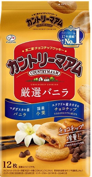 不二家　カントリーマアム（厳選バニラ）　12枚　【焼き菓子】