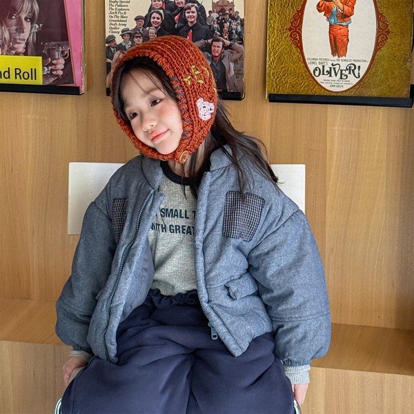 韓国スタイル 2色6サイズ トップス ジャケット あたたかい長袖 子供