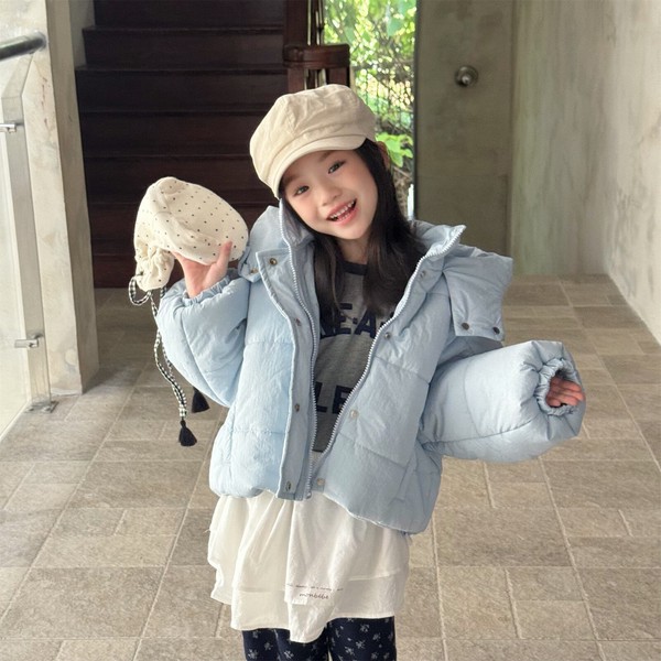 韓国スタイル 2色6サイズ トップス ジャケット フード付き あたたかい長袖 子供