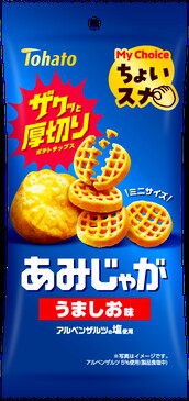 東ハト　ちょいスナ　あみじゃが　うましお味　40g　【駄菓子・子供商品】