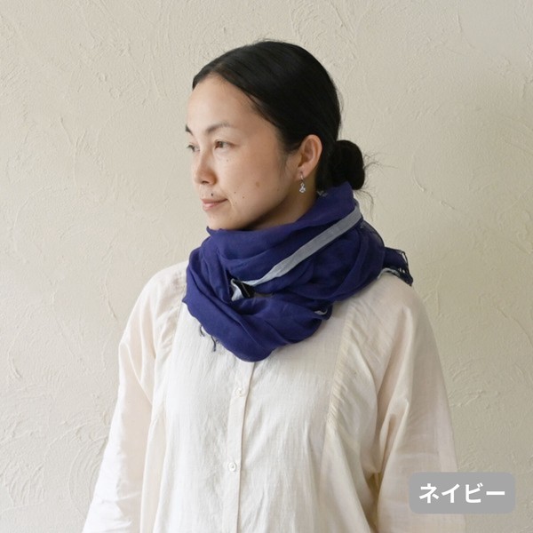 【26年春夏新作】<フェアトレード>手織オーガニックコットンフワリストール