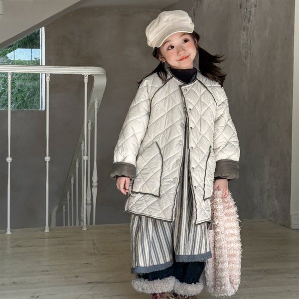 韓国スタイル 2色6サイズ トップス ジャケット シンプル あたたかい長袖 子供