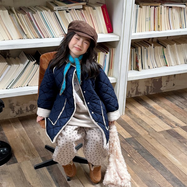 韓国スタイル 2色6サイズ トップス ジャケット シンプル あたたかい長袖 子供