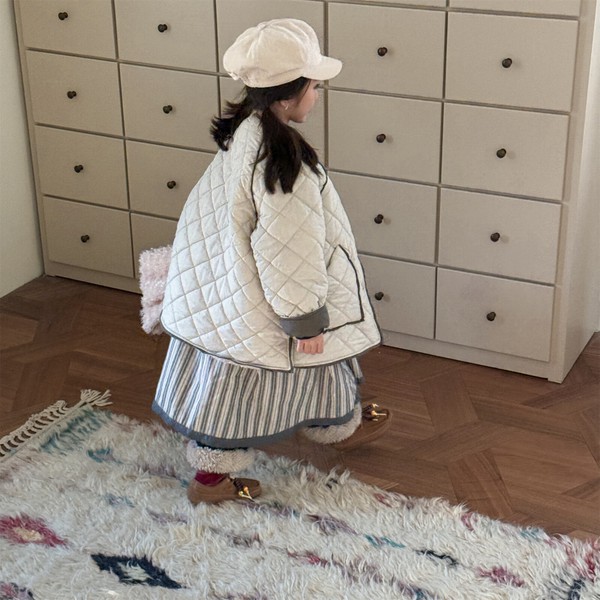 韓国スタイル 2色6サイズ トップス ジャケット シンプル あたたかい長袖 子供