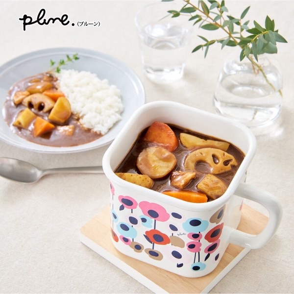 Plune.（プルーン）・ホーロー マルチスクエアポット　Enamel Kitchen wear 豊琺瑯