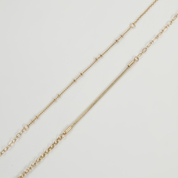Expressive Chain Necklace Set/エクスプレッシブチェーンネックレスセット【Nothing And Others】