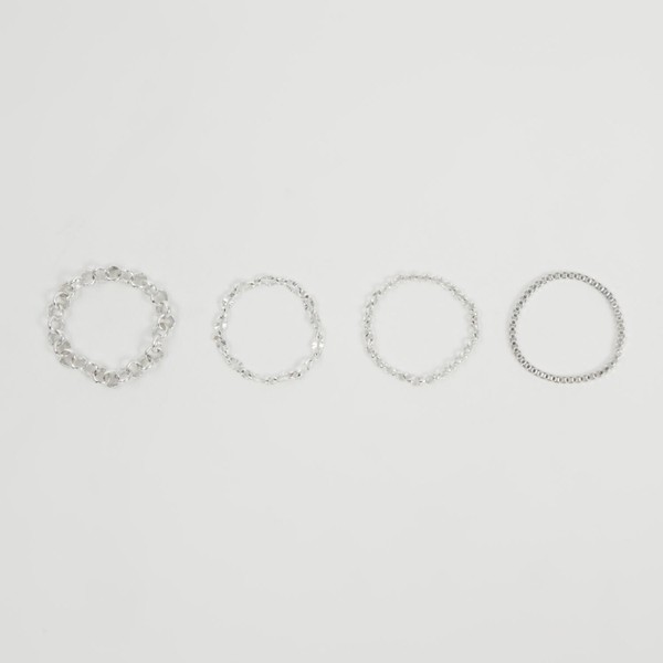 Expressive Chain Ring Set /エクスプレッシブチェーンリングセット【Nothing And Others】