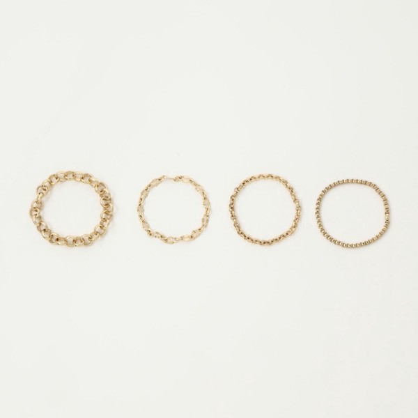 Expressive Chain Ring Set /エクスプレッシブチェーンリングセット【Nothing And Others】