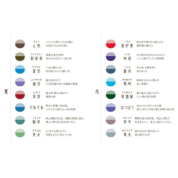 【セーラー万年筆】 SHIKIORI —四季織— 　万年筆用カートリッジインク
