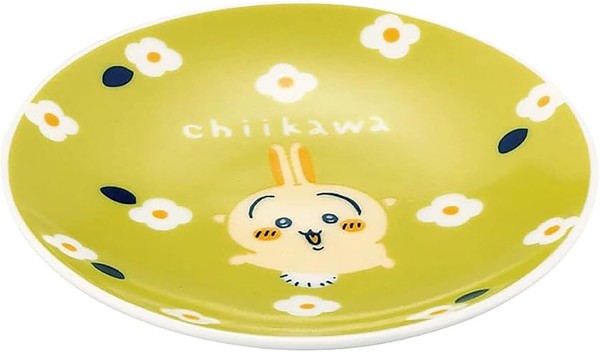 ちいかわ フラワーガーデン 豆皿(うさぎ) プレート CKW23-333  山加商店
