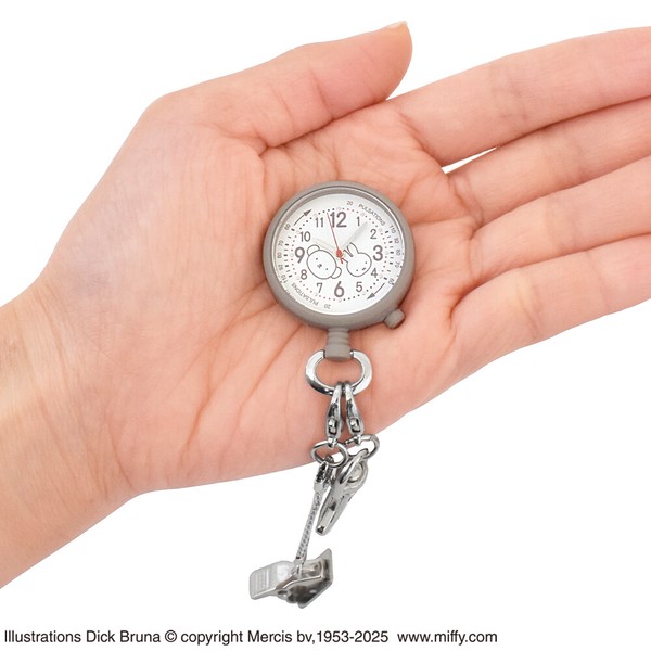 【2026年新作予約】【ナース雑貨】ディック・ブルーナ2WAYウォッチ	ミッフィー＆ボリス　グレージュ