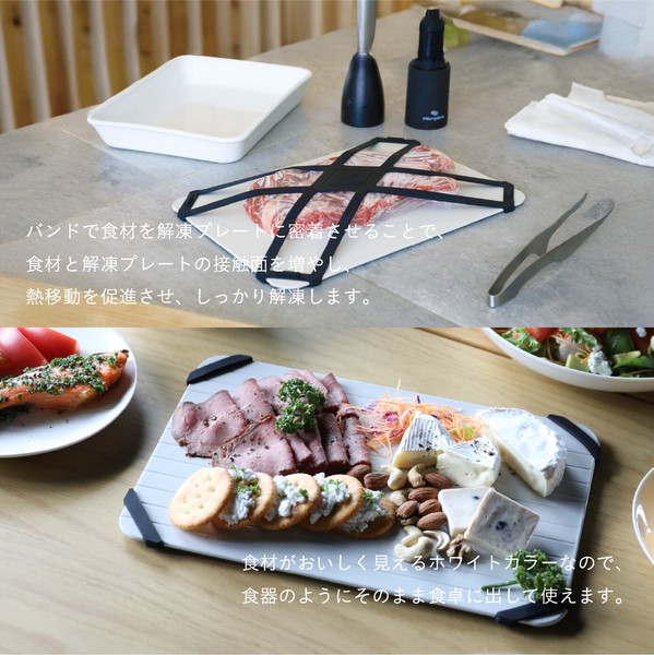 【公式】シービージャパン 解凍プレート バンド付き 急速解凍 解凍 atomico キッチン 料理
