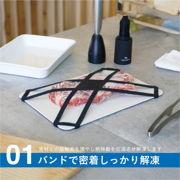 【公式】シービージャパン 解凍プレート バンド付き 急速解凍 解凍 atomico キッチン 料理