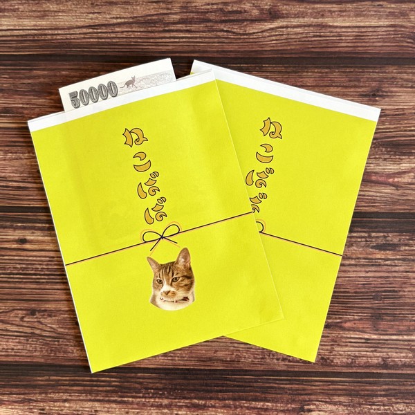 【そでの下同好会】ねこばば袋　平袋　ポチ袋　レトロ
