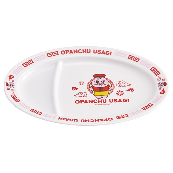 【公式】 メラミン製ギョーザ皿 【おぱんちゅうさぎ】 スケーター