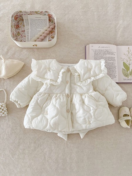 韓国スタイル 5サイズ 子供服 トップス ジャケット リボン かわいい あたたかい長袖