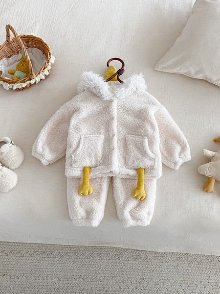 韓国スタイル 5サイズ 子供服 パジャマシャツ パンツ 2点セット セットアップ 鷹 あたたかい