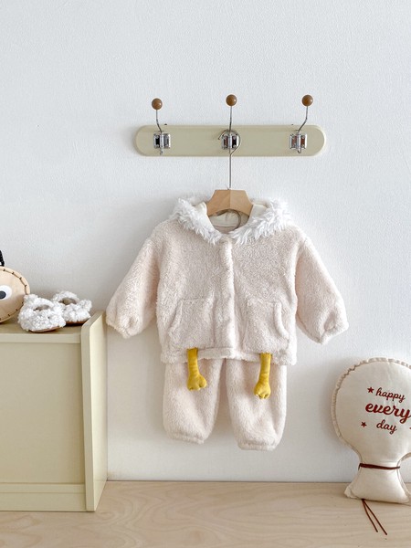韓国スタイル 5サイズ 子供服 パジャマシャツ パンツ 2点セット セットアップ 鷹 あたたかい