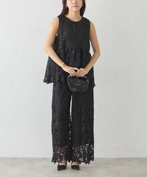 【再入荷】☆人気アイテム☆セットアップ可　総レースパンツ　Skypink東京