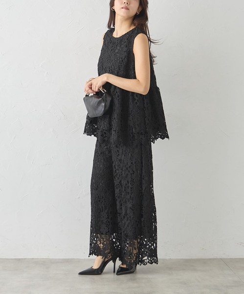 【再入荷】☆人気アイテム☆セットアップ可　総レースパンツ　Skypink東京