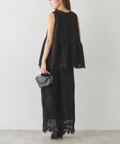 【再入荷】☆人気アイテム☆セットアップ可　総レースパンツ　Skypink東京