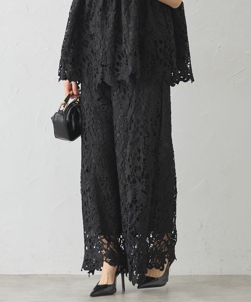 【再入荷】☆人気アイテム☆セットアップ可　総レースパンツ　Skypink東京