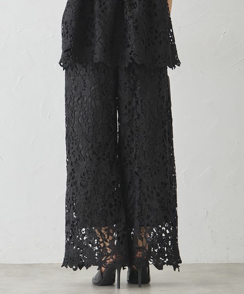 【再入荷】☆人気アイテム☆セットアップ可　総レースパンツ　Skypink東京