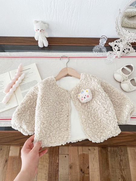 韓国スタイル 2色5サイズ トップス ジャケット くま かわいい  あたたかい長袖 子供