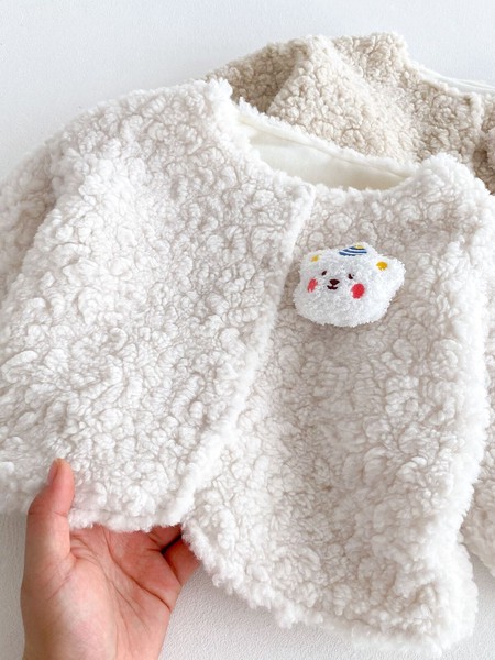 韓国スタイル 2色5サイズ トップス ジャケット くま かわいい  あたたかい長袖 子供