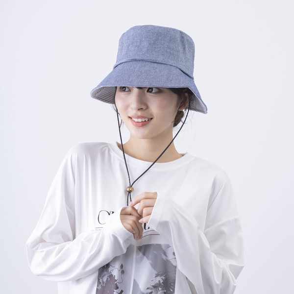 【2026春夏新作】【即納】UVブリム裏柄付HAT 帽子 ハット レディース UVカット 雑貨 紫外線対策