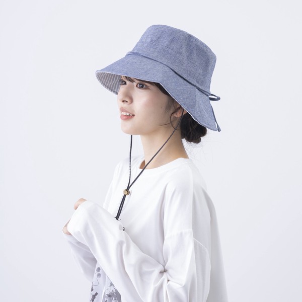 【2026春夏新作】【即納】UVブリム裏柄付HAT 帽子 ハット レディース UVカット 雑貨 紫外線対策