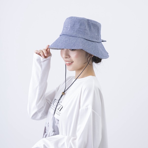 【2026春夏新作】【即納】UVブリム裏柄付HAT 帽子 ハット レディース UVカット 雑貨 紫外線対策