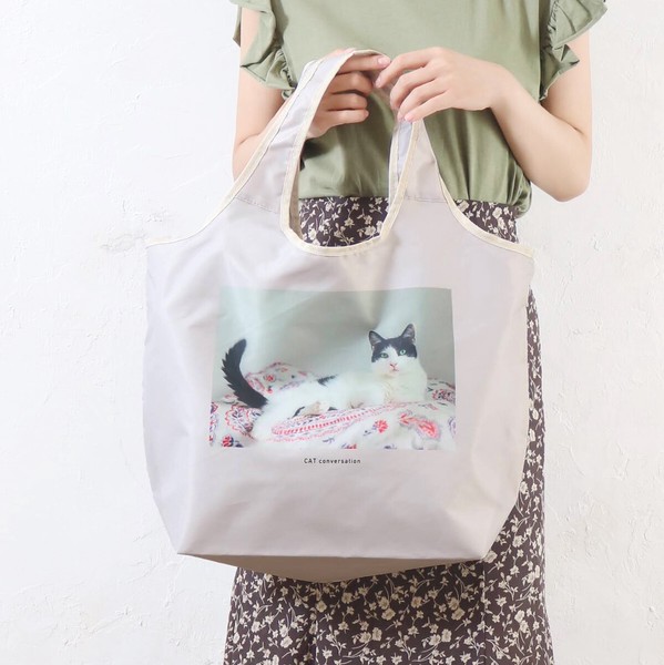 【2026SS新作】CAT DAY保冷保温コンパクトエコバッグ　猫　軽量　大容量　プチプラ