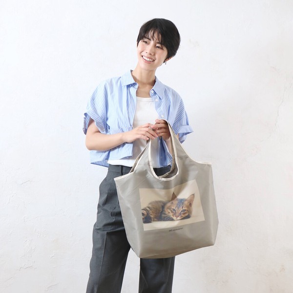 【2026SS新作】CAT DAY保冷保温コンパクトエコバッグ　猫　軽量　大容量　プチプラ