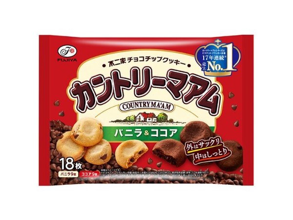 不二家 カントリーマアム バニラ＆ココア 18枚 x18
