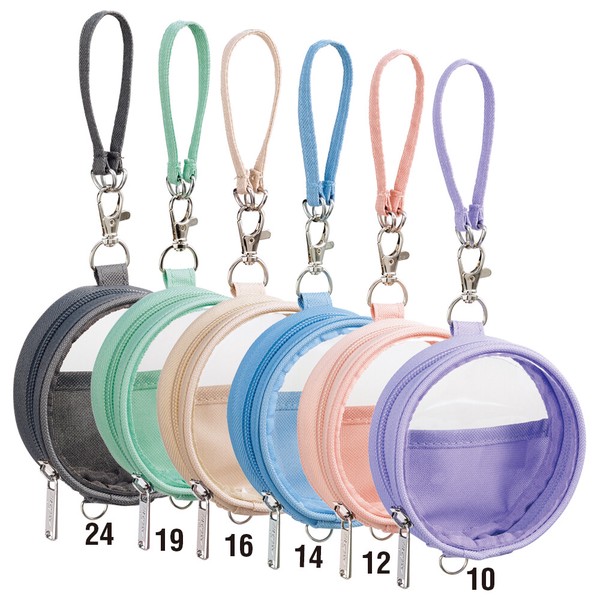 【推し活にオススメ！】myfa デコレーションサークルポーチ 全6色【カプセルトイ/ガチャ/缶バッジ】