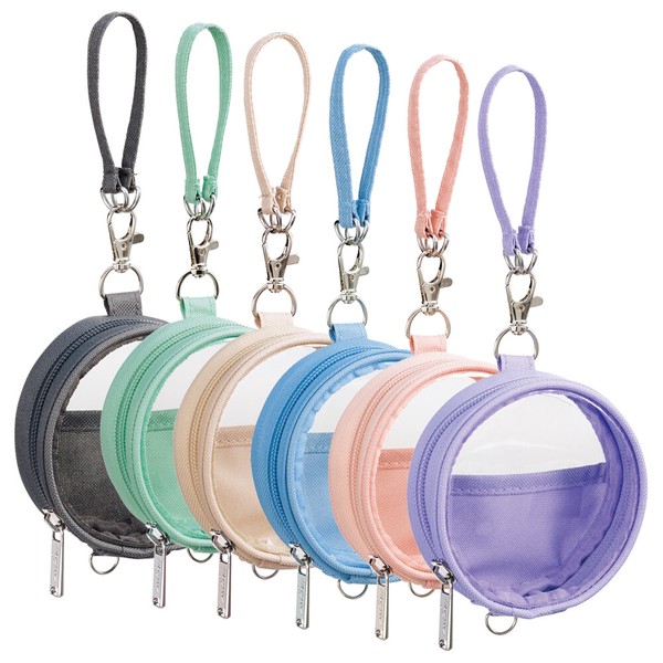 【推し活にオススメ！】myfa デコレーションサークルポーチ 全6色【カプセルトイ/ガチャ/缶バッジ】