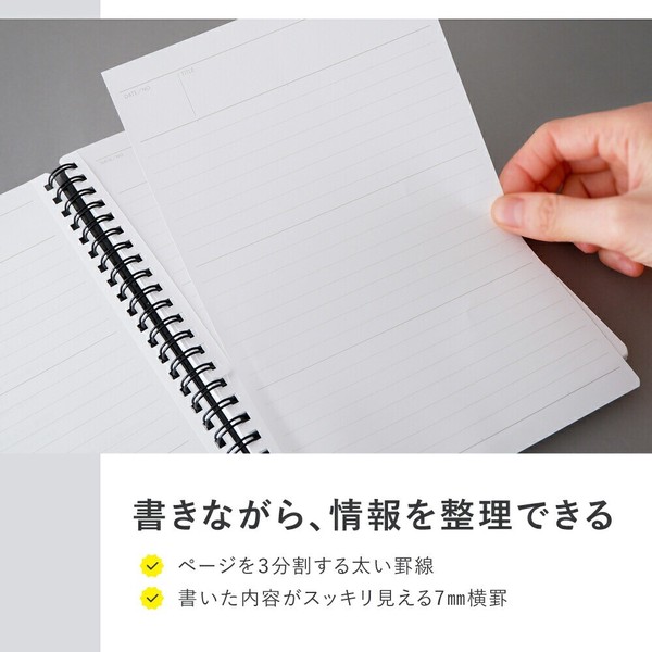 【maruman(マルマン)】ニーモシネ　ソフトノート　特殊メモリ入7㎜罫　＜A5＞