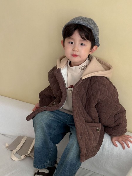 フード付き防寒ブルゾン　カラー2種　サイズ80cm-150cm　より選択　※冬